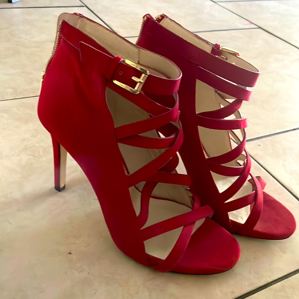 Size 9 red Michael kors heels